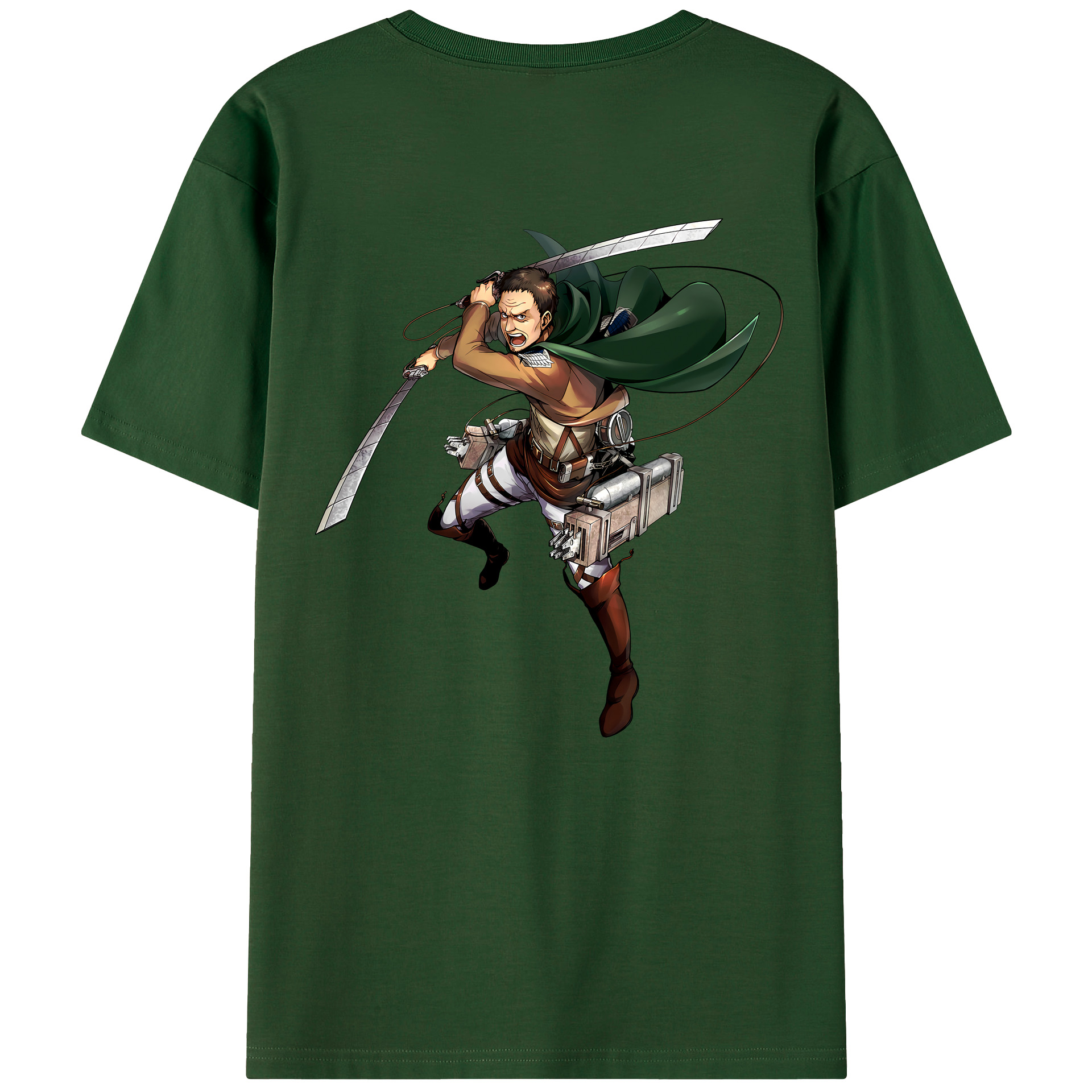 （画像用） 進撃の巨人 Attack on Titan 綿100％半袖Tシャツ（背面プリント）